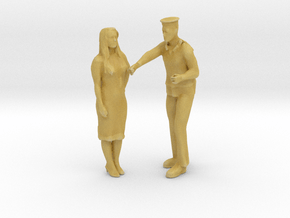 Printle CM Couple 288 - 1/87 - wob in Tan Fine Detail Plastic