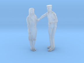 Printle CM Couple 288 - 1/87 - wob in Clear Ultra Fine Detail Plastic