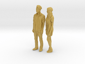 Printle C Couple 304 - 1/87 - wob in Tan Fine Detail Plastic