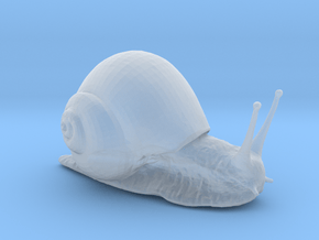 Snail in Clear Ultra Fine Detail Plastic