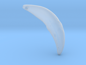 Wolf Fang Pendant (R) 3D-scan composite (DOWNLOAD) in Clear Ultra Fine Detail Plastic