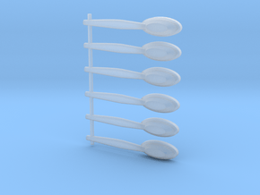 spoon SET  in Clear Ultra Fine Detail Plastic