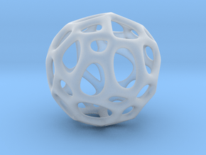 Sphere Voronoi V6 - 1 Inch - 22 Degree in Clear Ultra Fine Detail Plastic