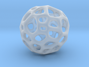 Sphere Voronoi V6 - 1 Inch - 20 Degree in Clear Ultra Fine Detail Plastic