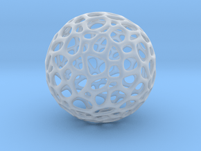 Sphere Voronoi V6 - 1 Inch - 12 Degree in Clear Ultra Fine Detail Plastic