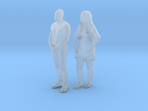 Printle C Couple 316 - 1/87 - wob in Clear Ultra Fine Detail Plastic
