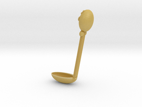 Seal Spoon in Tan Fine Detail Plastic