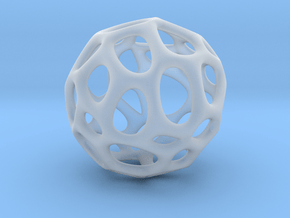 Sphere Voronoi V6 - 1 Inch - 24 Degree in Clear Ultra Fine Detail Plastic
