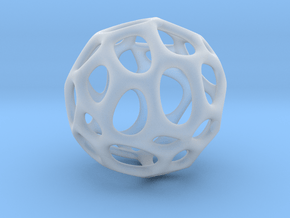 Sphere Voronoi V6 - 26 Degree in Clear Ultra Fine Detail Plastic