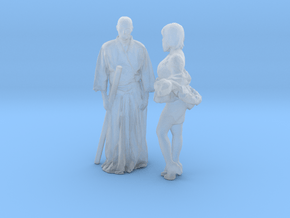 Printle S Couple 323 - 1/87 - wob in Clear Ultra Fine Detail Plastic