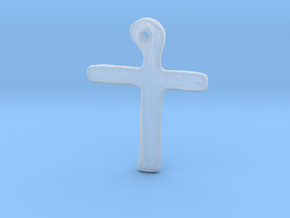 Oak Island Cross Pendant Small in Clear Ultra Fine Detail Plastic