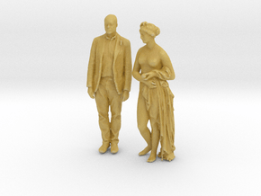 Printle C Couple 338 - 1/87 - wob in Tan Fine Detail Plastic