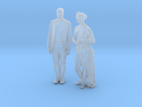 Printle C Couple 338 - 1/87 - wob in Clear Ultra Fine Detail Plastic