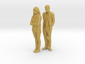 Printle C Couple 339 - 1/87 - wob in Tan Fine Detail Plastic