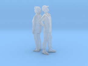 Printle C Couple 340 - 1/87 - wob in Clear Ultra Fine Detail Plastic