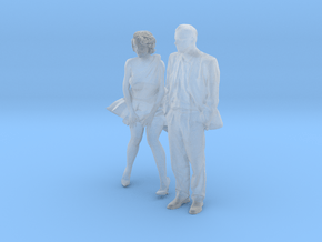 Printle C Couple 344 - 1/87 - wob in Clear Ultra Fine Detail Plastic