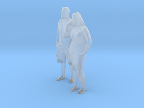 Printle C Couple 351 - 1/87 - wob in Clear Ultra Fine Detail Plastic