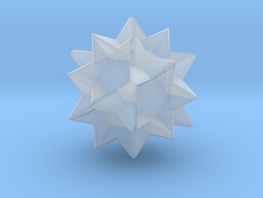 Great Dodecahemidodecahedron -1 Inch in Clear Ultra Fine Detail Plastic