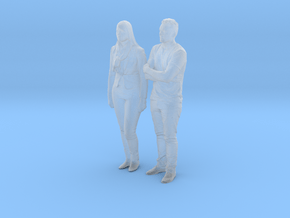 Printle C Couple 358 - 1/87 - wob in Clear Ultra Fine Detail Plastic