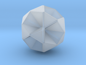 Small Icosihemidodecahedron - 1 Inch in Clear Ultra Fine Detail Plastic