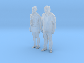 Printle C Couple 360 - 1/87 - wob in Clear Ultra Fine Detail Plastic