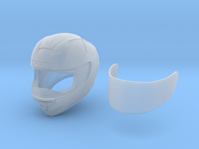 Type Sh motorcycle helmet - 1/4 in Clear Ultra Fine Detail Plastic