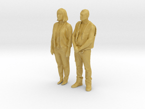 Printle C Couple 366 - 1/87 - wob in Tan Fine Detail Plastic