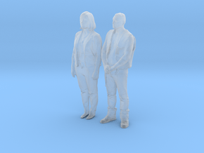 Printle C Couple 366 - 1/87 - wob in Clear Ultra Fine Detail Plastic