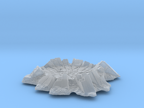 Razor Crest Crater Miniature Scenery in Clear Ultra Fine Detail Plastic