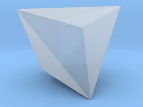 Triakis Tetrahedron - 10mm in Clear Ultra Fine Detail Plastic