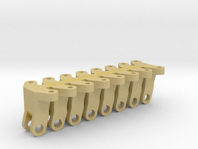 Set of 8 Panhard Bar Chassis Mounts in Tan Fine Detail Plastic