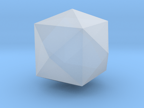 Tetrakis Hexahedron - 10 mm in Clear Ultra Fine Detail Plastic