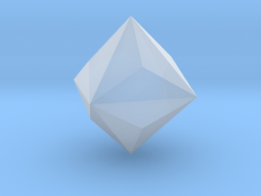 Triakis Octahedron - 1 Inch in Clear Ultra Fine Detail Plastic