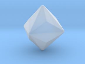 Triakis Octahedron - 1 Inch - Rounded V2 in Clear Ultra Fine Detail Plastic