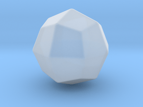 Deltoidal Icositetrahedron - 1 Inch - Rounded V2 in Clear Ultra Fine Detail Plastic