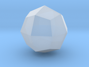 Deltoidal Icositetrahedron - 10 mm - rounded V1 in Clear Ultra Fine Detail Plastic