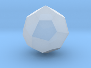 Pentagonal Icositetrahedron (dextro) -1In-Round V1 in Clear Ultra Fine Detail Plastic