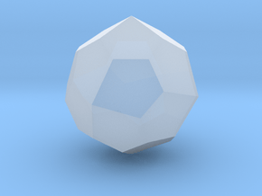 Pentagonal Icositetrahedron (dextro) - 10 mm in Clear Ultra Fine Detail Plastic