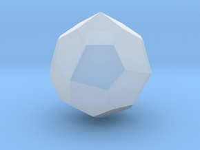 Pentagonal Icositetrahedron (dextro)-10mm-RoundV1 in Clear Ultra Fine Detail Plastic