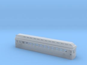 1:160 Clerestory wooden trolley car [revised] in Clear Ultra Fine Detail Plastic