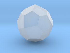 Pentagonal Icositetrahedron (Laevo) - 1In-RoundV2 in Clear Ultra Fine Detail Plastic