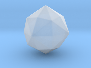 Disdyakis Dodecahedron - 1 Inch - Round V2 in Clear Ultra Fine Detail Plastic