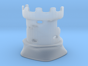 Rook - Dogs Of War Chess Piece in Clear Ultra Fine Detail Plastic