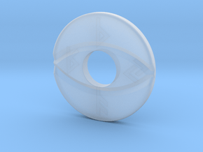 Runic Coin in Clear Ultra Fine Detail Plastic