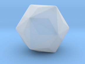 Triakis Icosahedron - 1 Inch - Round V2 in Clear Ultra Fine Detail Plastic