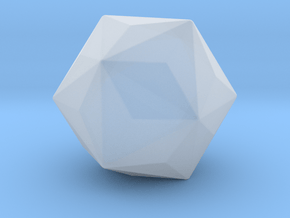 Triakis Icosahedron - 10 mm - Round V1 in Clear Ultra Fine Detail Plastic