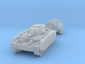 Krieg Light Flame Tank in Clear Ultra Fine Detail Plastic