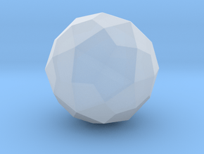 Deltoidal Hexecontahedron - 1 Inch - Round V1 in Clear Ultra Fine Detail Plastic