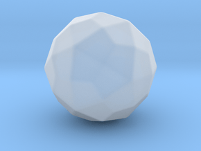 Deltoidal Hexecontahedron - 1 Inch - Round V2 in Clear Ultra Fine Detail Plastic