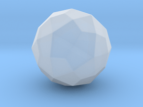 Deltoidal Hexecontahedron - 10mm - Round V1 in Clear Ultra Fine Detail Plastic